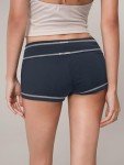 Y2K Women's Low Rise Mini Sweat Shorts – Deep Blue