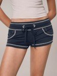 Y2K Women's Low Rise Mini Sweat Shorts – Deep Blue