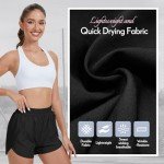 3 Pack Women's Quick-Dry Running Shorts with Pockets