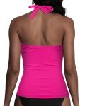 Hot Pink Underwire Tankini Top for Women