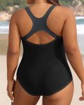 Plus Size Tummy Control One Piece Swimsuit