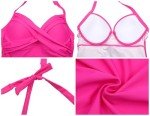 Hot Pink Underwire Tankini Top for Women