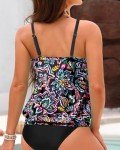 Colorful Paisley Blouson Tankini Top for Women