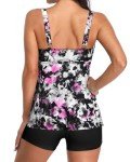Yonique Women’s Flowy Tankini Set with Boyshorts