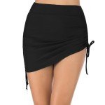 High-Waisted Women's Swim Skort with Pockets