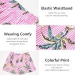 Pink Cotton Pajama Boxer Shorts for Women