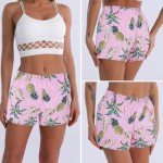 Pink Cotton Pajama Boxer Shorts for Women