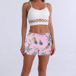 Pink Cotton Pajama Boxer Shorts for Women