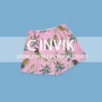 Pink Cotton Pajama Boxer Shorts for Women