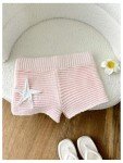 Pink Y2K Starfish Patch Mini Lounge Shorts