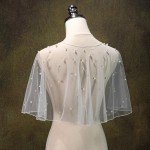 White Wedding Cape Shrug for Formal Events