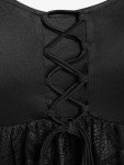 Plus Size Lace Flare Sleeve Gothic Tee