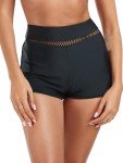 High Waisted Quick Dry Women's Swim Shorts