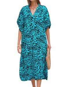 Women's Lightweight Kaftan Beach Cover-Up Dress