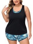 Plus Size 3-Piece Tankini Swimsuit Set for Women