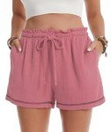 Soft Cotton High Waisted Casual Summer Shorts