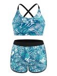 Plus Size 3-Piece Tankini Swimsuit Set for Women
