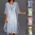 Boho Floral Print Dress and Cardigan Set