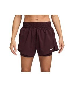 Nike Women's 2-in-1 High-Waisted Shorts - Burgundy