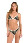 Black Triangle Halter Bikini Top for Women
