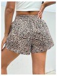 Leopard Print High Waist Mini Shorts for Women