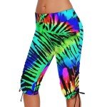 Plus Size High Waist Swim Capris for Women