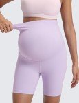 Butterluxe Maternity Biker Shorts - Lilac Air