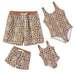 Family Matching Leopard Print Swimsuits for Everyone