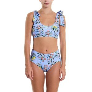 hanky panky - French Brief Bikini Bottoms for Women (Thankful Blue) | Medium | Full Coverage Swimsuit Bottoms, Womens Bathing Suits | Recycled Fabric, Water Resistant & Dura Color Technology