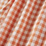 Women Y2k Orange Plaid Shorts Elastic Waisted Gingham Pajama Plaid Boxers Shorts Halloween Orange Shorts Bottoms