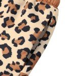 IFFEI Family Matching Swimsuits One Piece Leopard Printed Ruffle Mommy and Me Bathing Suits Men Swim Trunks Women: XL