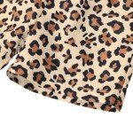 IFFEI Family Matching Swimsuits One Piece Leopard Printed Ruffle Mommy and Me Bathing Suits Men Swim Trunks Women: XL