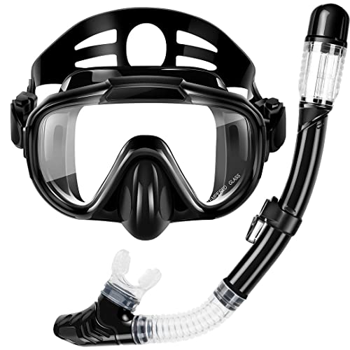 Zipoute Snorkel Set: Anti-Leak, Anti-Fog & Panoramic