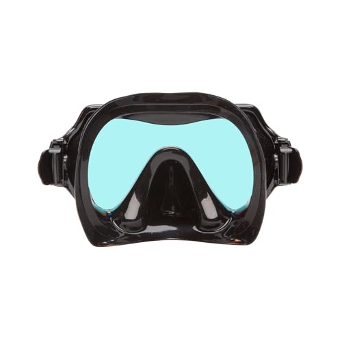 Black Silicone Oceanways SuperView-HD Diving Mask