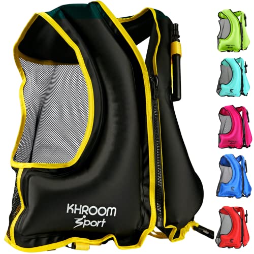 Khroom Inflatable Snorkel Vest - Black