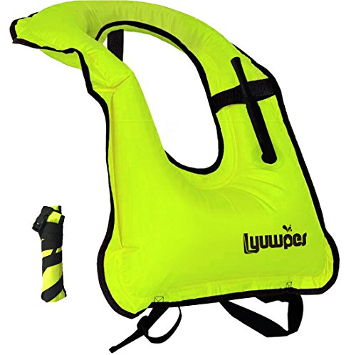 Adult Inflatable Snorkel Vest - Green