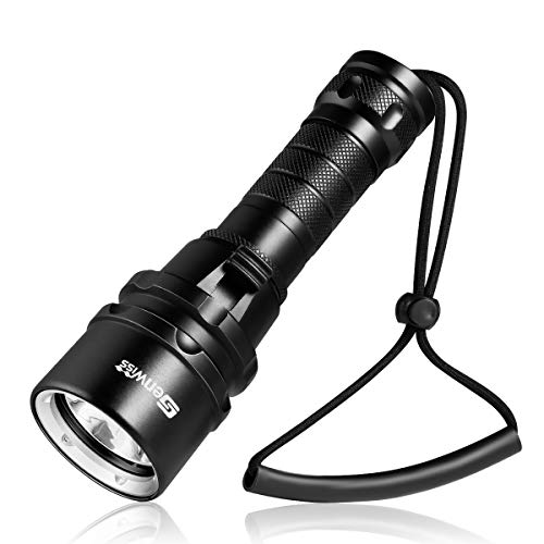 2000 Lumen Scuba Diving Flashlight with Holder & Charger