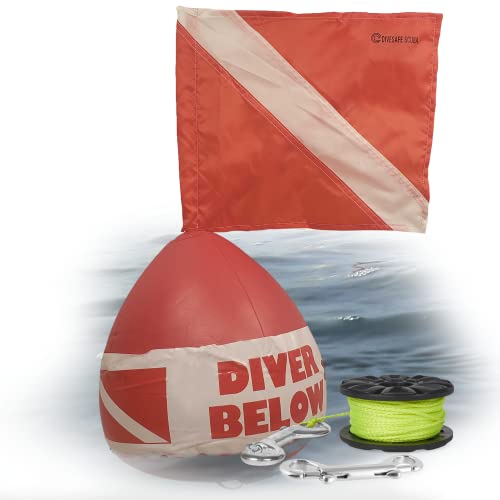 Scuba Buoy with Neon Yellow Reel