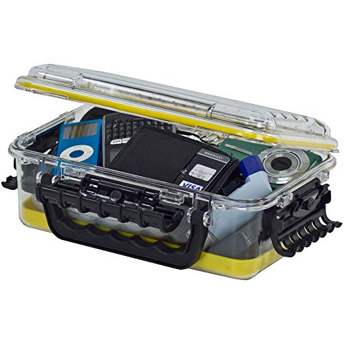 Blue waterproof field box for outdoor gear