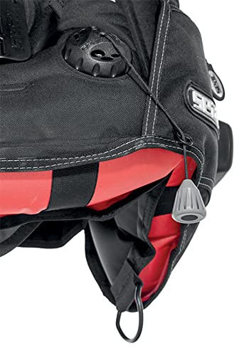 SEAC Smart Buoyancy Compensator, Small, Black/Red