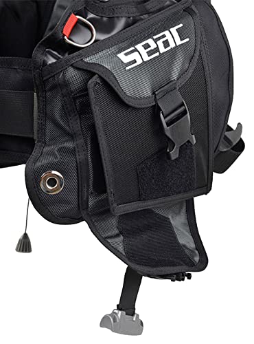SEAC Smart Buoyancy Compensator, Small, Black/Red