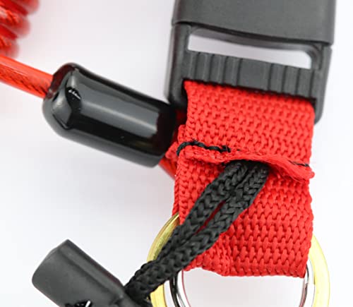 Spring Coiled Diving Lanyard with Dual Snap Hook