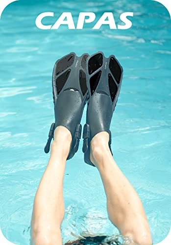 CAPAS Adjustable Snorkel Fins for Diving & Snorkeling
