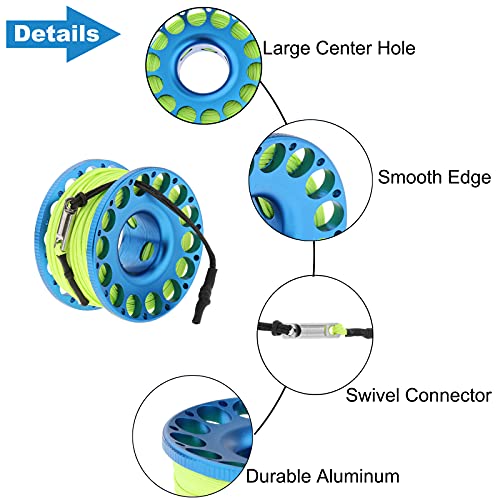 Lightweight Finger Reel for Scuba Diving