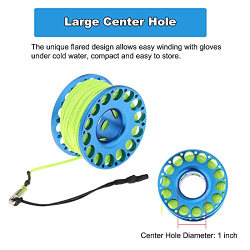 Lightweight Finger Reel for Scuba Diving