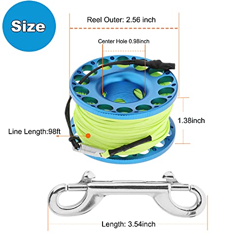 Lightweight Finger Reel for Scuba Diving