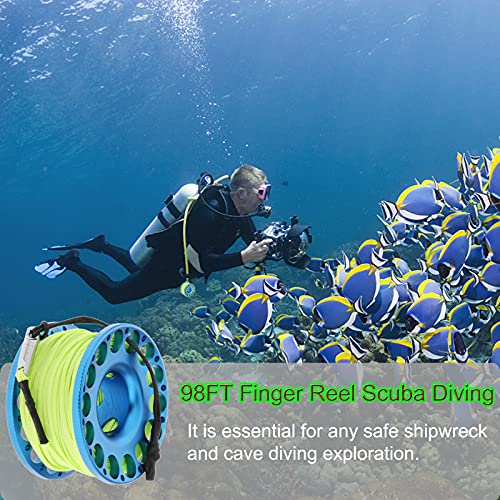 Lightweight Finger Reel for Scuba Diving