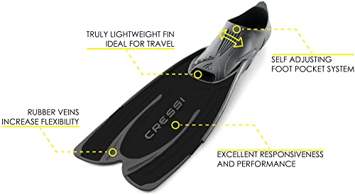 Cressi Agua, Black, 45/46