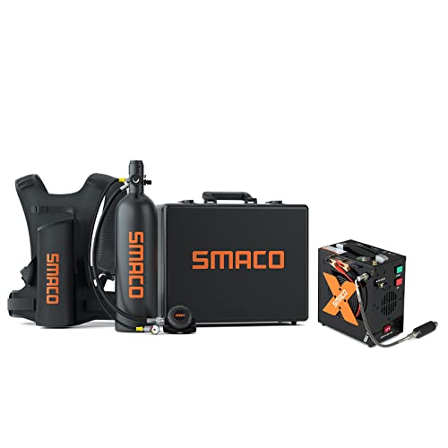 SMACO S700 Mini Scuba Tank Kit - C-Black