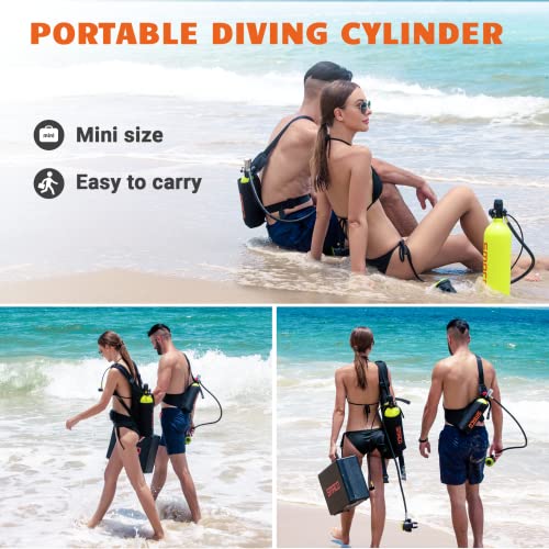 Mini Scuba Tank Kit with Portable Box